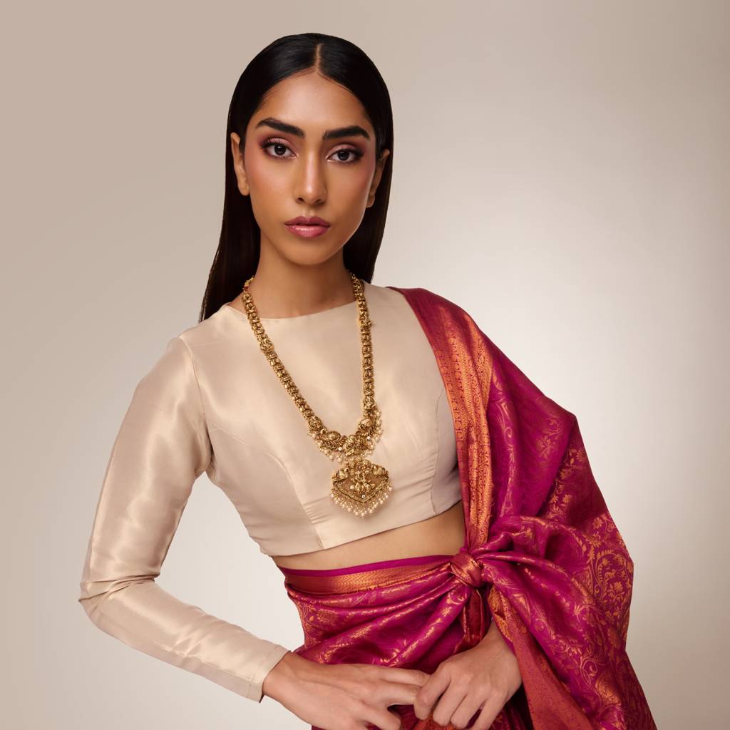 Ruby Gold - Plated Bridesmaid Antique Necklace - 463524 : 463524
