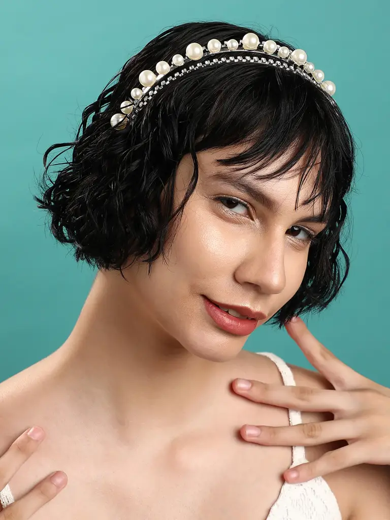 SOHI Tasha-Silver-Plated Hairband · Eternz display picture 1