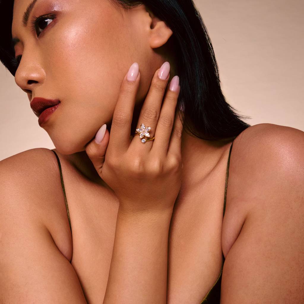 Plated Casual Wear Trendy Zircon Finger Ring - 464154 : 464154