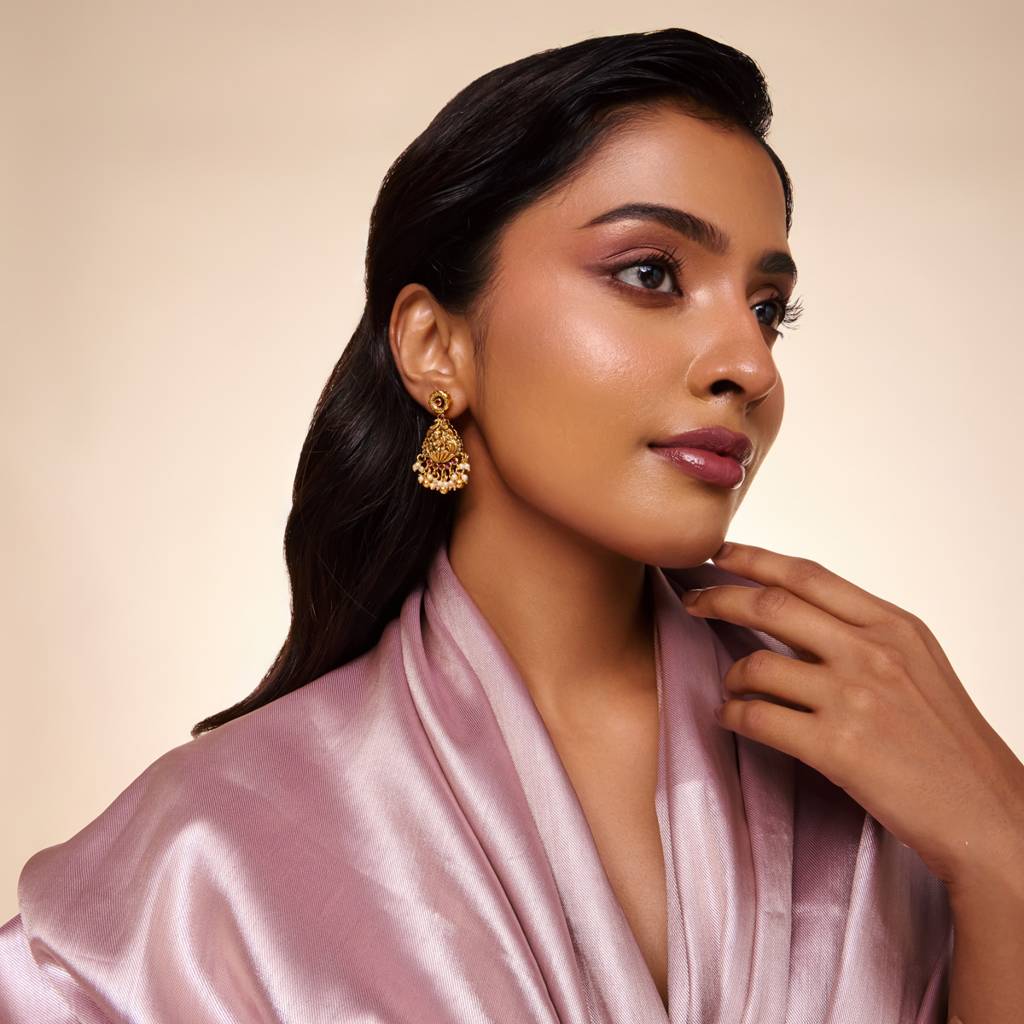 Ruby Gold - Plated Festive Antique Earring - 463958 : 463958