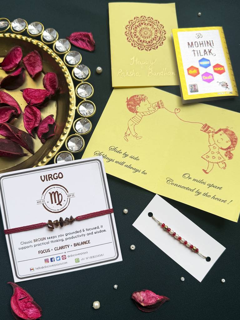 Unisex Lucky Color Healing Zodiac Rakhi - Virgo : PR45A