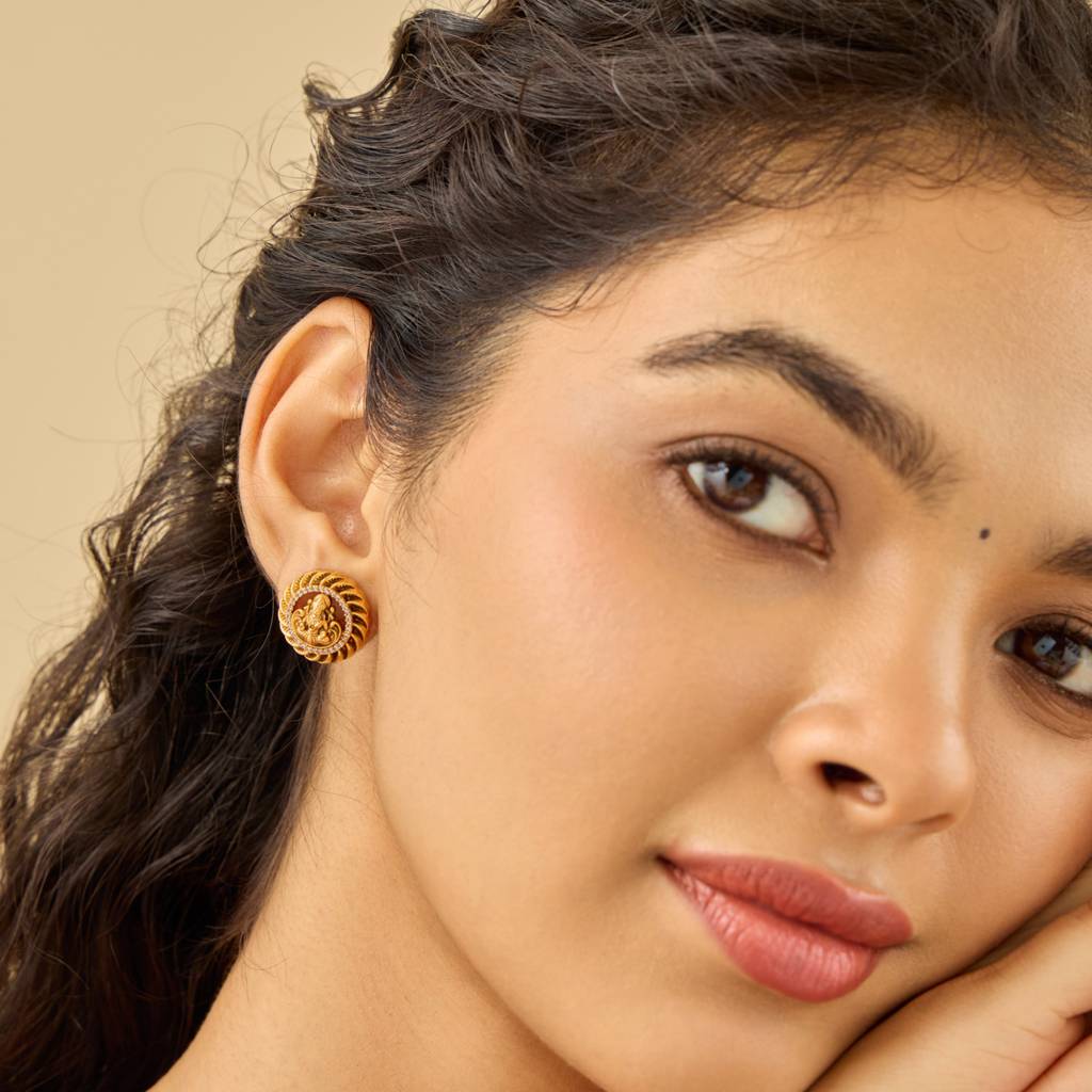 White Gold - Plated Festive Antique Earring - 444576 : 444576