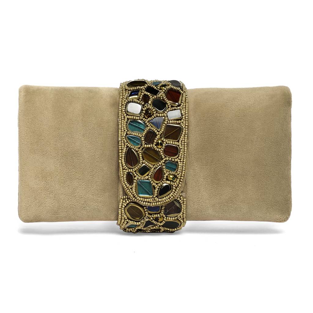 Clutch Purses For Women Handmade Evening Sling Handbag Stylish Bridal Fashion Clutch Bag For Girls (C118Bl) : C118BR