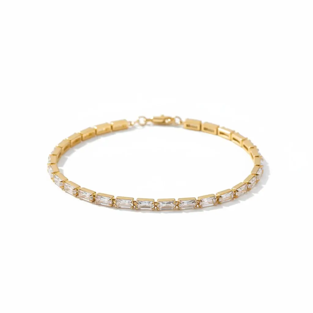 Crystal Baguette Line Bracelet : PST093