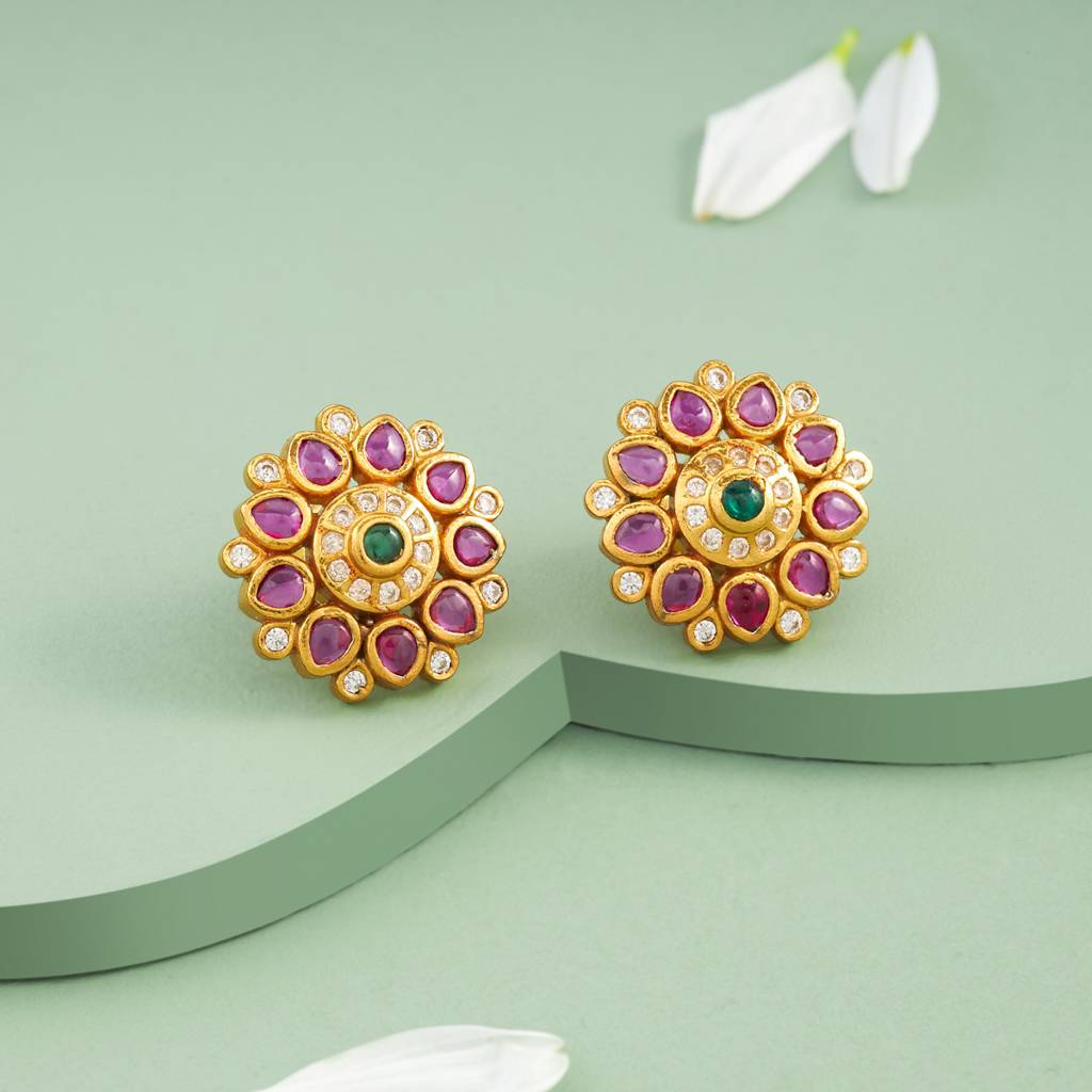 Plated Casual Wear Temple Earring - 467815 : 467814