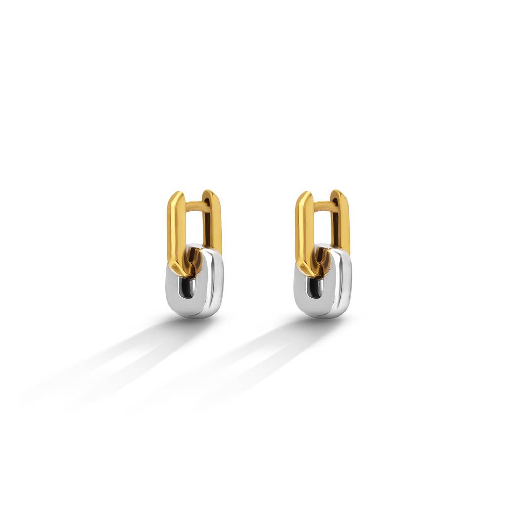 Cube Linked Drop Earring For Women - Waterproof & Anti-Tarnish : ER0258