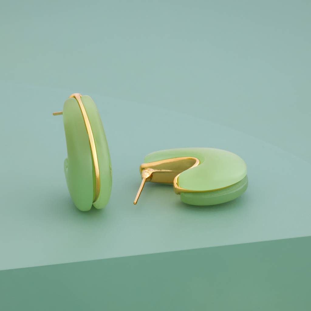 Gold - Plated Casual Wear Trendy Earring - 451289 : 451292