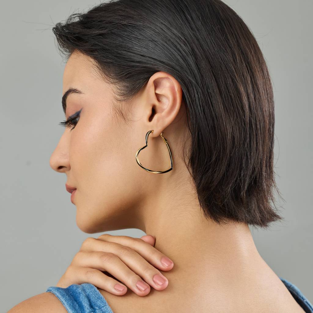 Gold - Plated Casual Wear Trendy Earring - 447005 : 447006