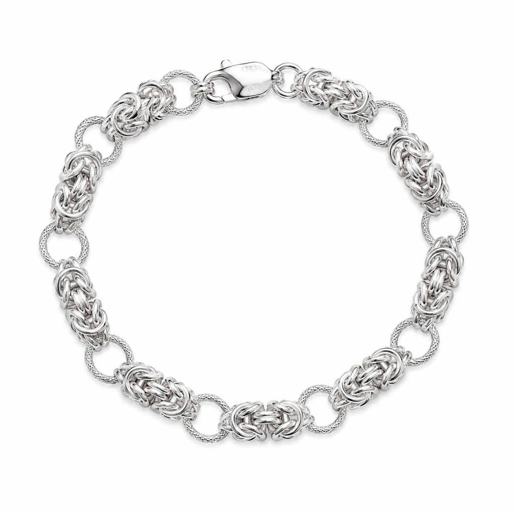 Zavya Bold Silver-Plated 925 Sterling Silver Men'S Curb Chain