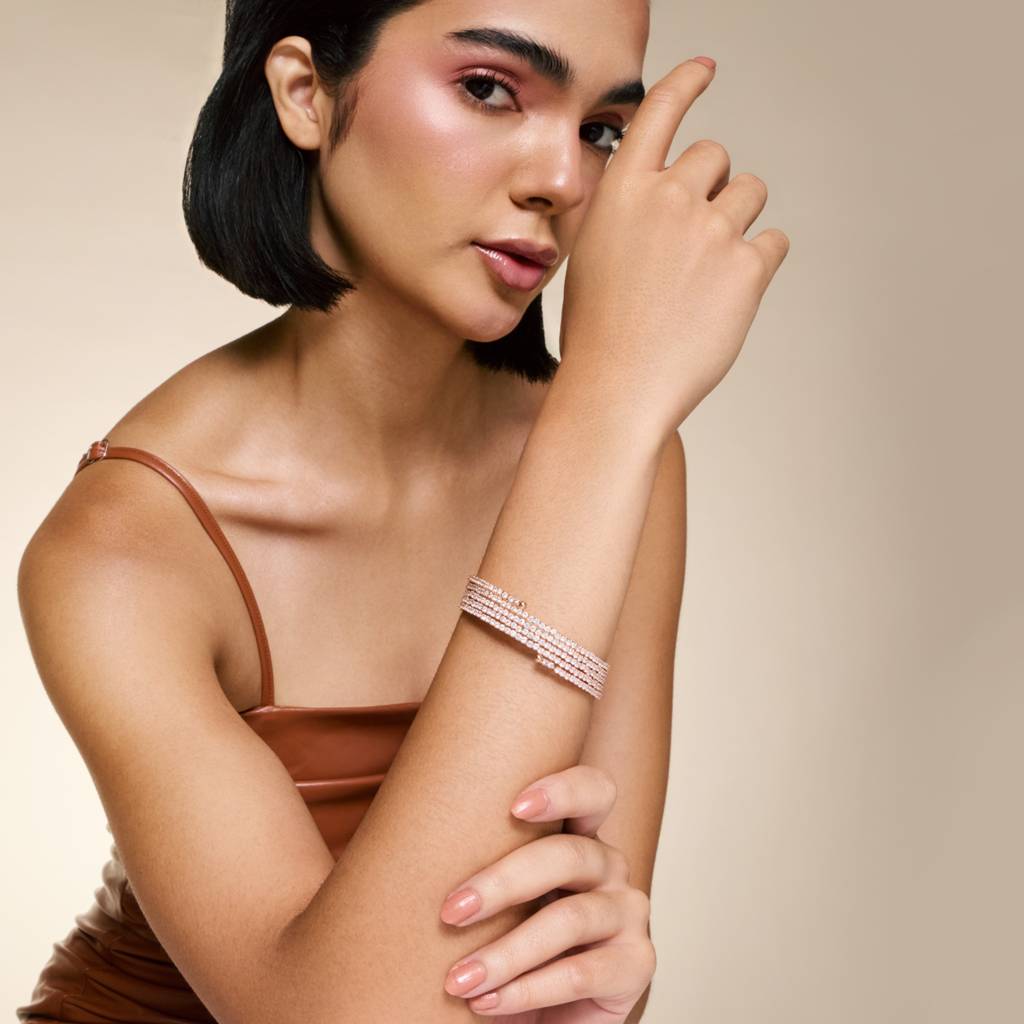 White - Plated Casual Wear Trendy Kada - 464420 : 464421