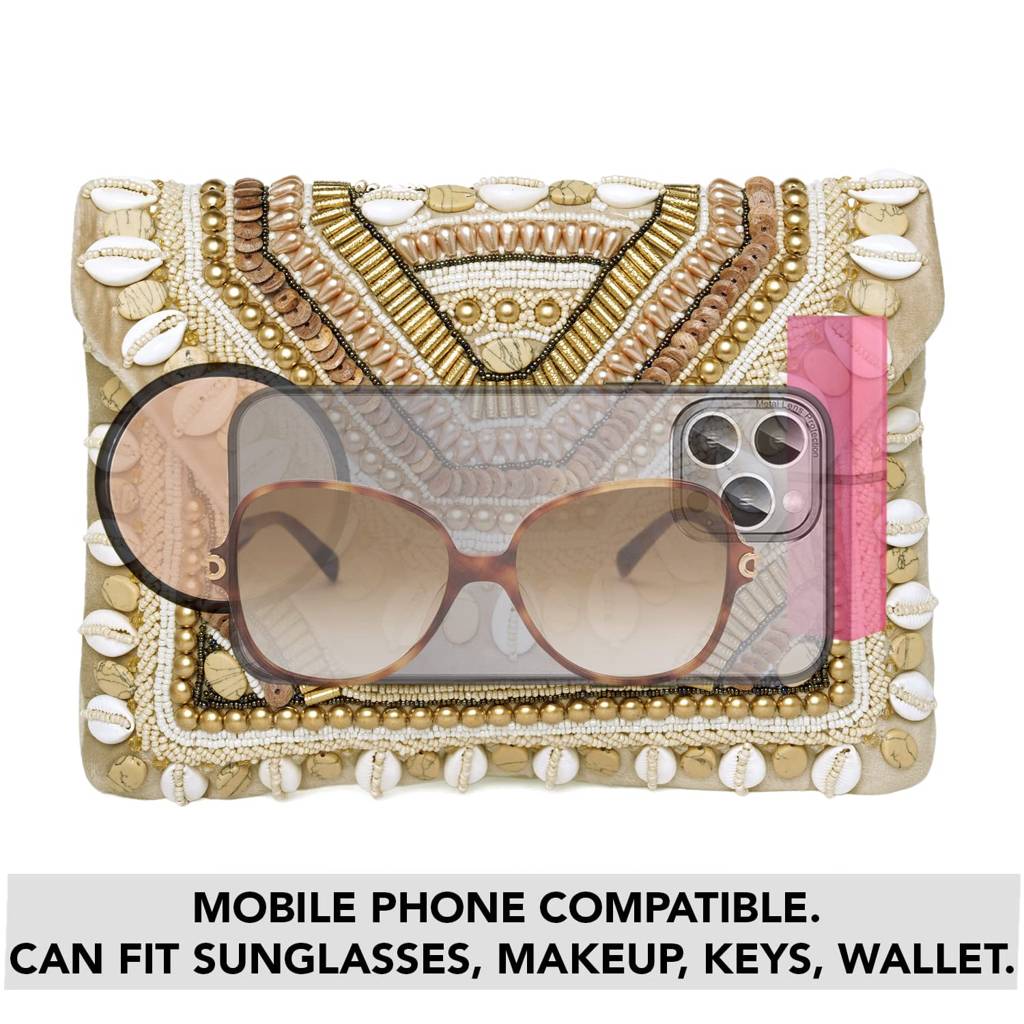 Clutch Purses For Women Handmade Evening Sling Handbag Stylish Bridal Fashion Clutch Bag For Girls (C156G) : C156G