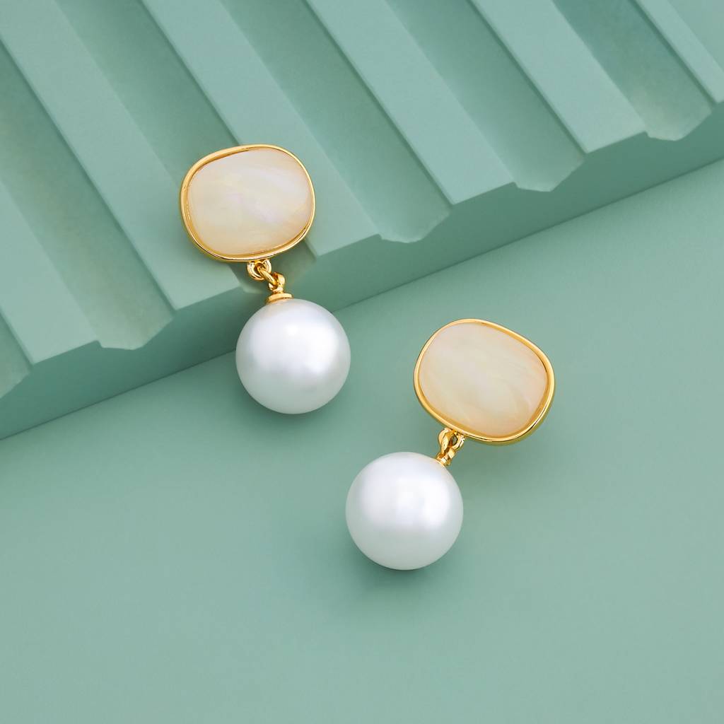 Gold - Plated Casual Wear Trendy Earring - 451033 : 451035