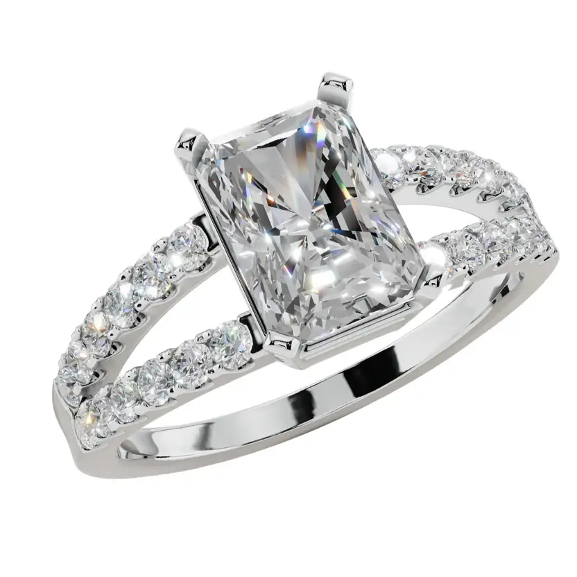 Regal Radiance Light Ring | 925 Sterling Silver : ULR022-W-9