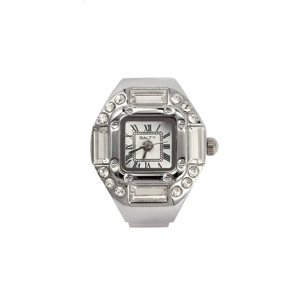 The Chuck And Blair Watch Ring For Couple : WTRC-008-WH-G-1