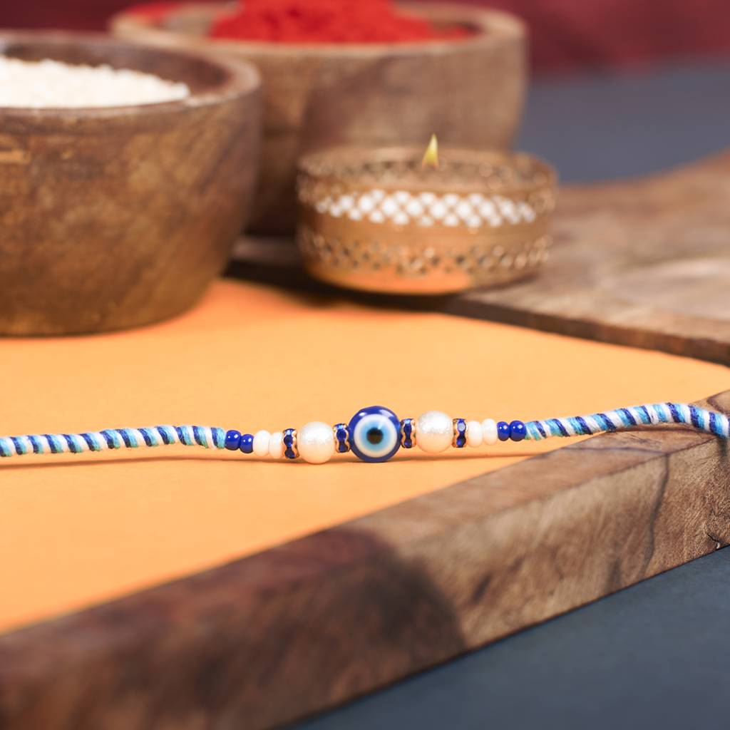 Eternz Certified Jewellery - Salty Classic Evil Eye Rakhi (7 Inches)