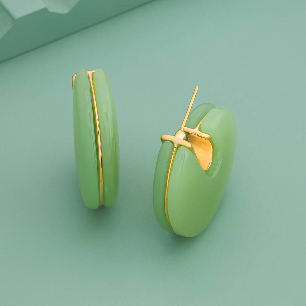 Gold - Plated Casual Wear Trendy Earring - 451281 : 451284