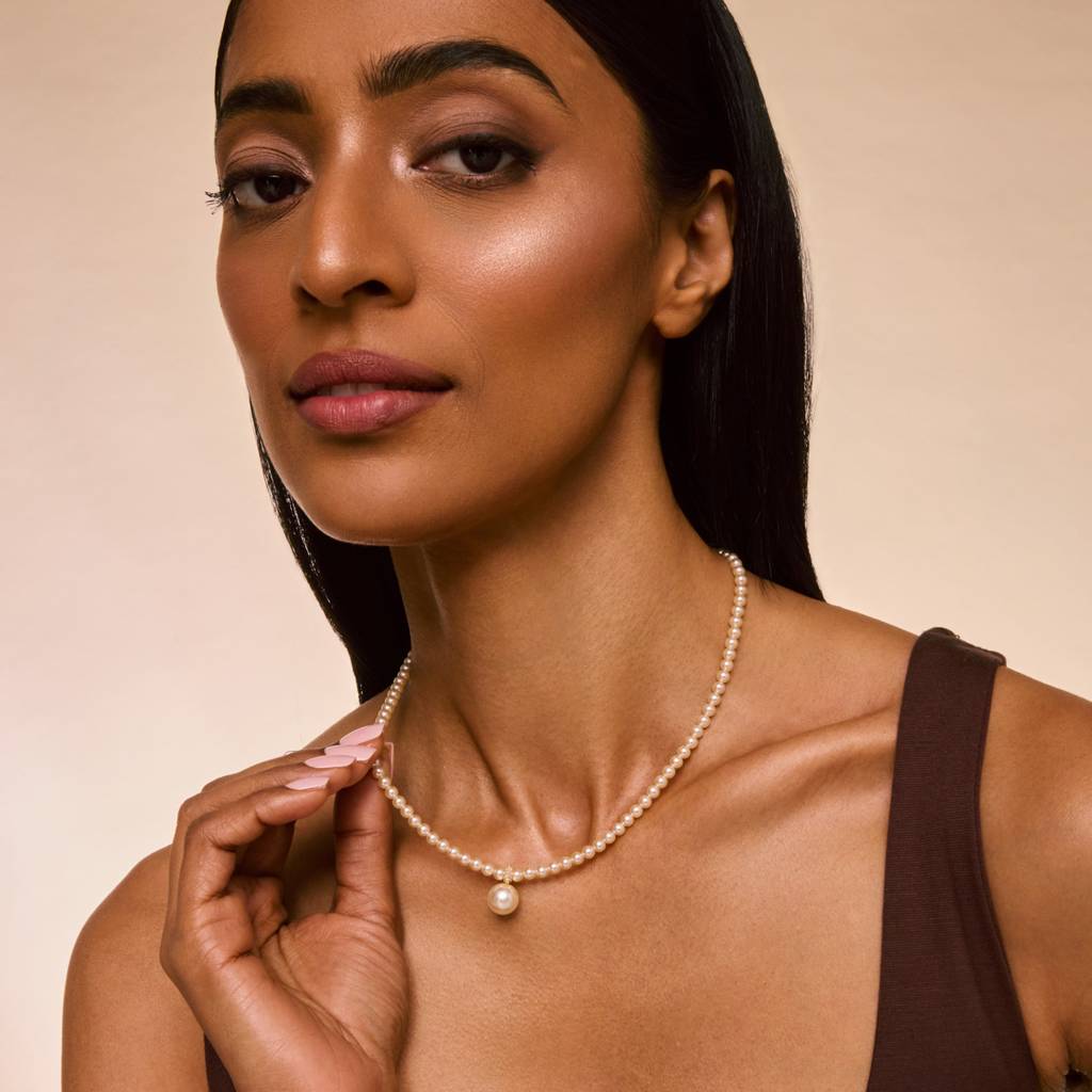 Pearl Gold - Plated Casual Wear Trendy Necklace - 464446 : 464446