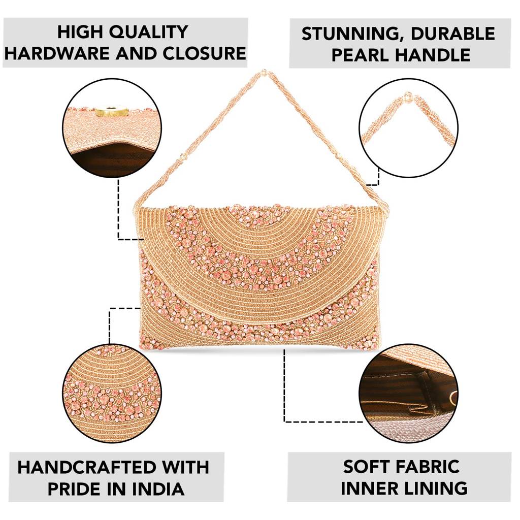Clutch Purses For Women Handmade Evening Handbag Stylish Bridal Fashion Clutch Bag For Girls (C72Blg) : C72C
