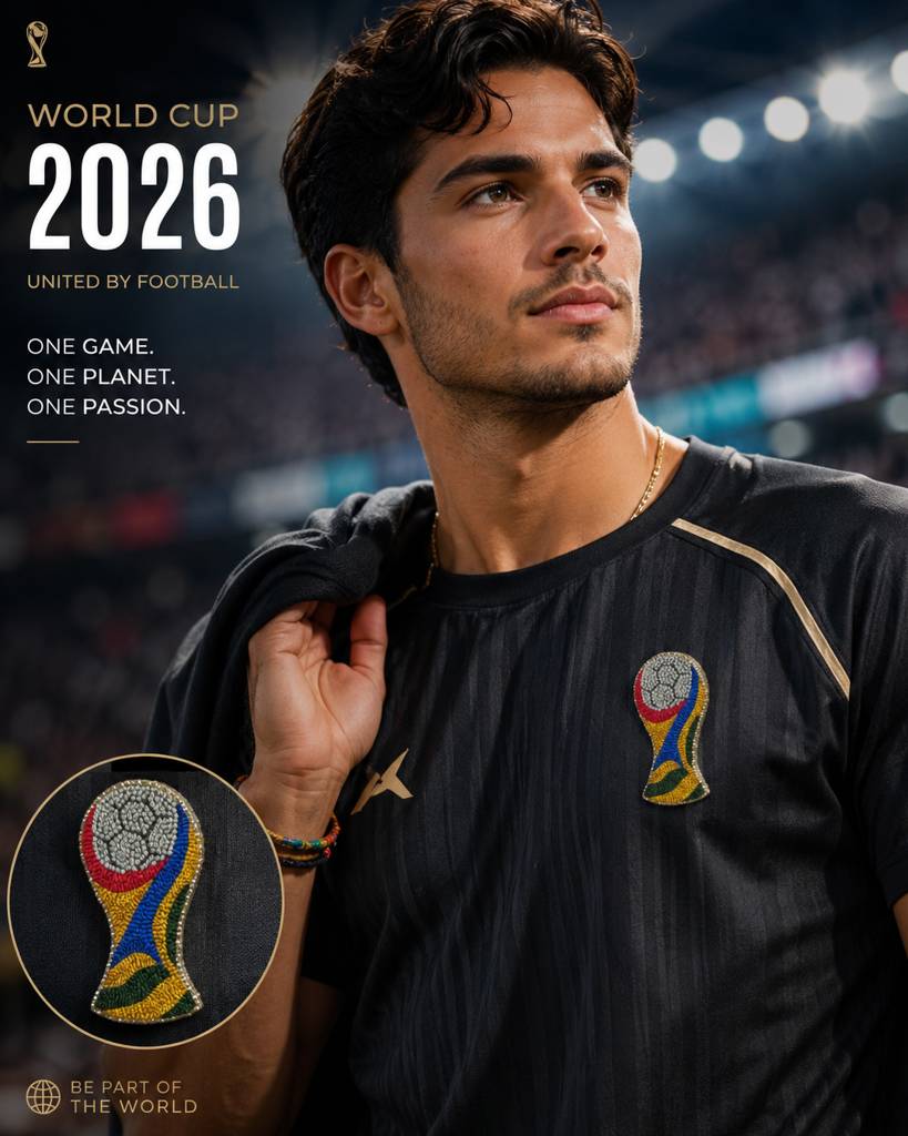 Football World Cup Brooch : BR26020