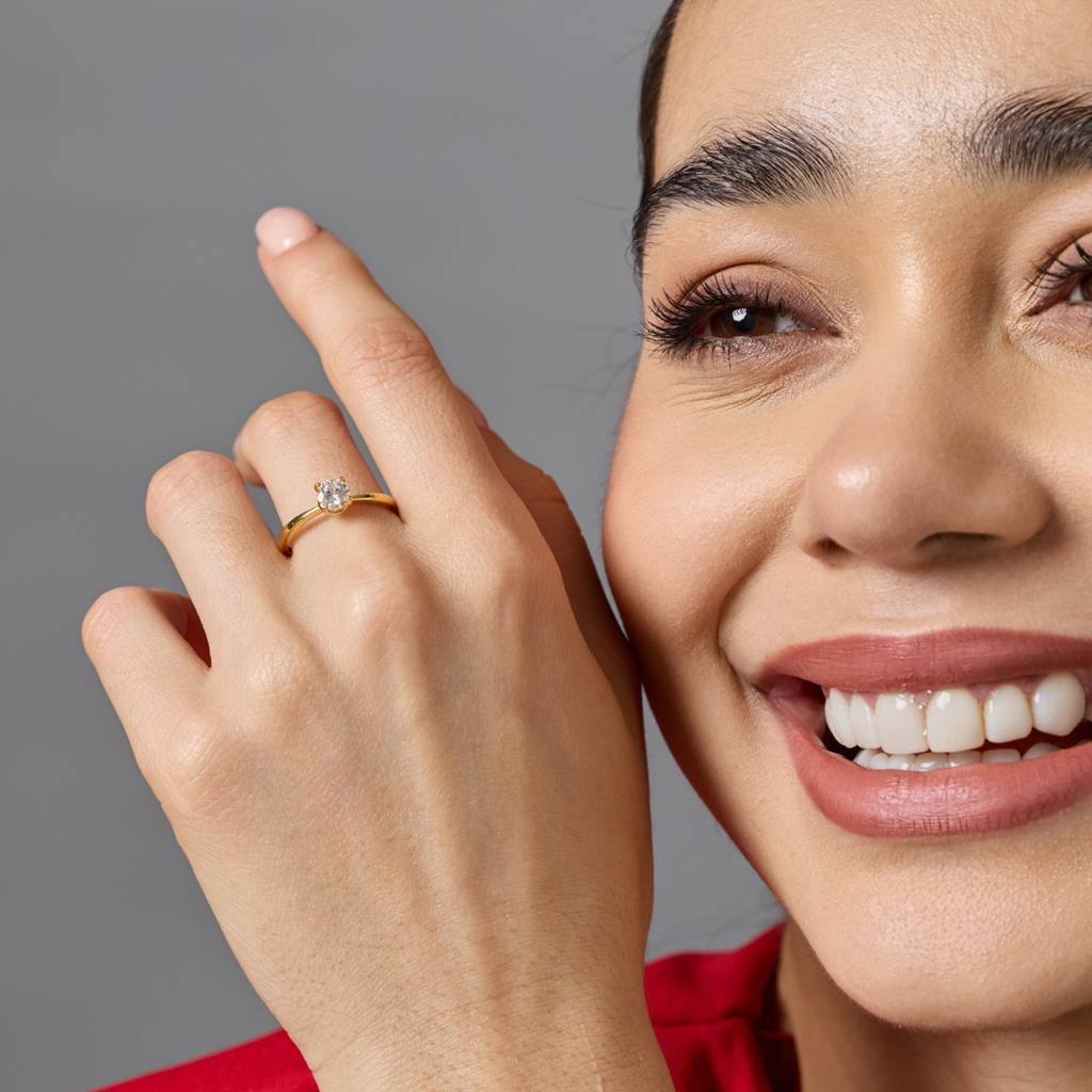 White Gold - Plated Office Wear Silver Finger Ring - 448449 : 448449