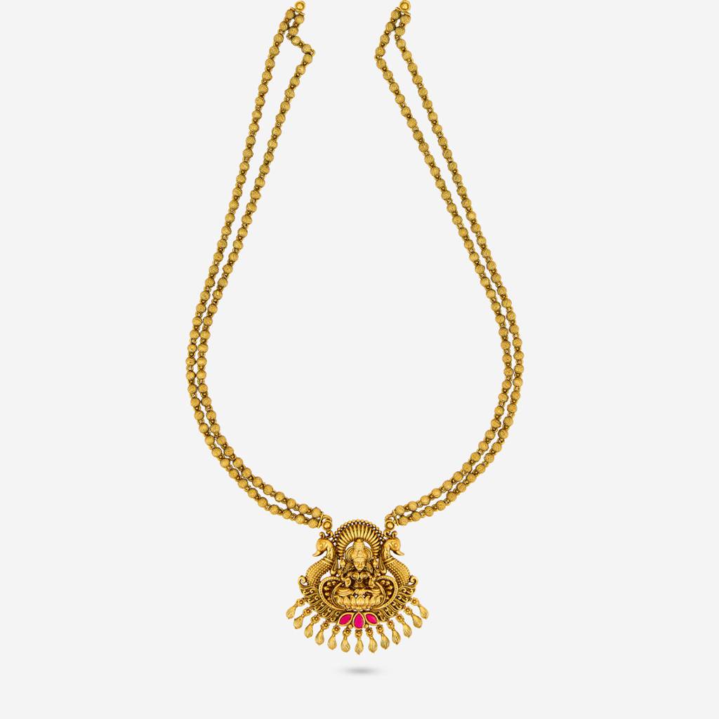 Ruby Gold Plated - Festive Antique Necklace - 467453 : 467453