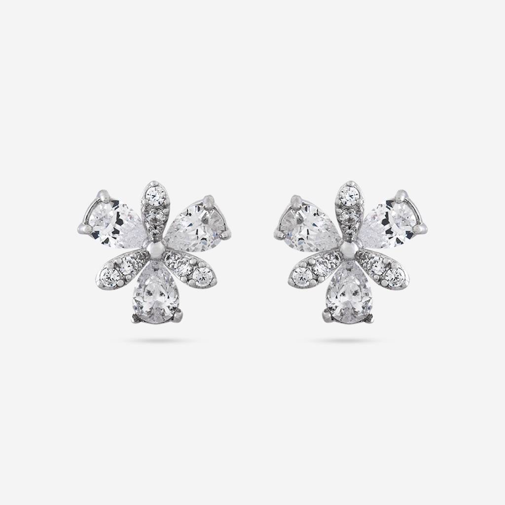 Office Wear Silver Earring - 465595 : 465596