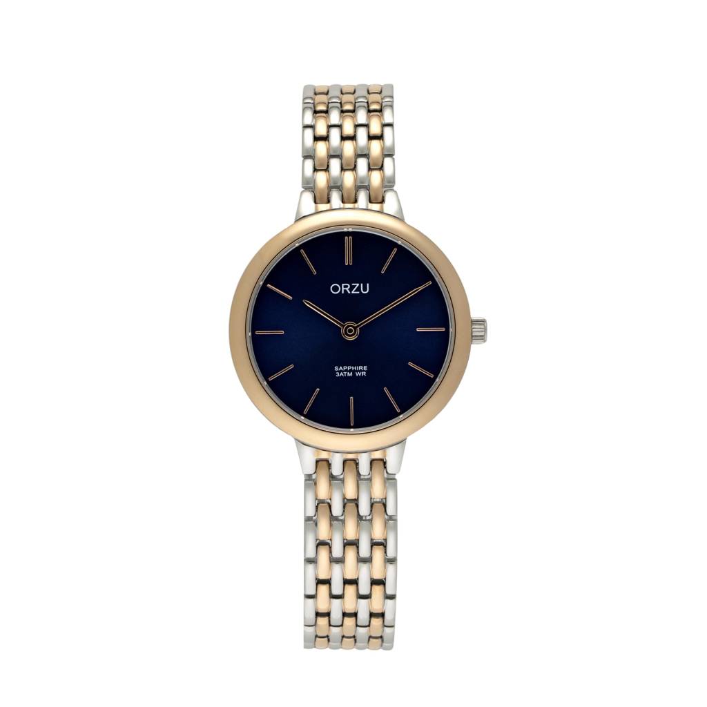 ORZU Analog Off Set Blue Dial Women