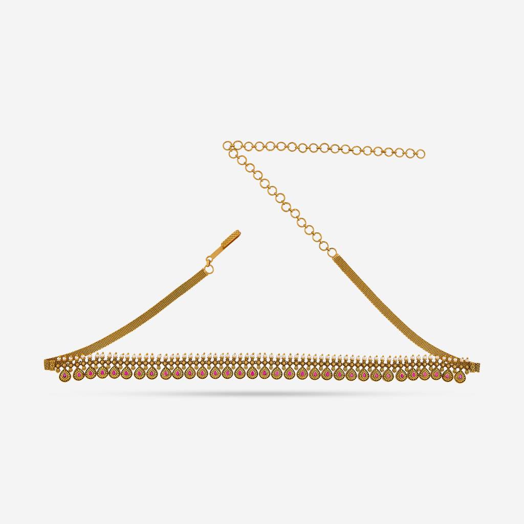 Ruby Gold - Plated Festive Antique Belt - 451877 : 451877
