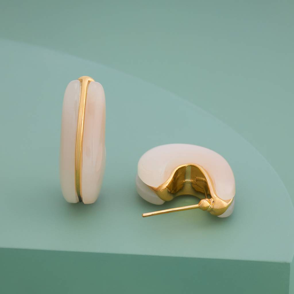 Gold - Plated Casual Wear Trendy Earring - 451281 : 451282