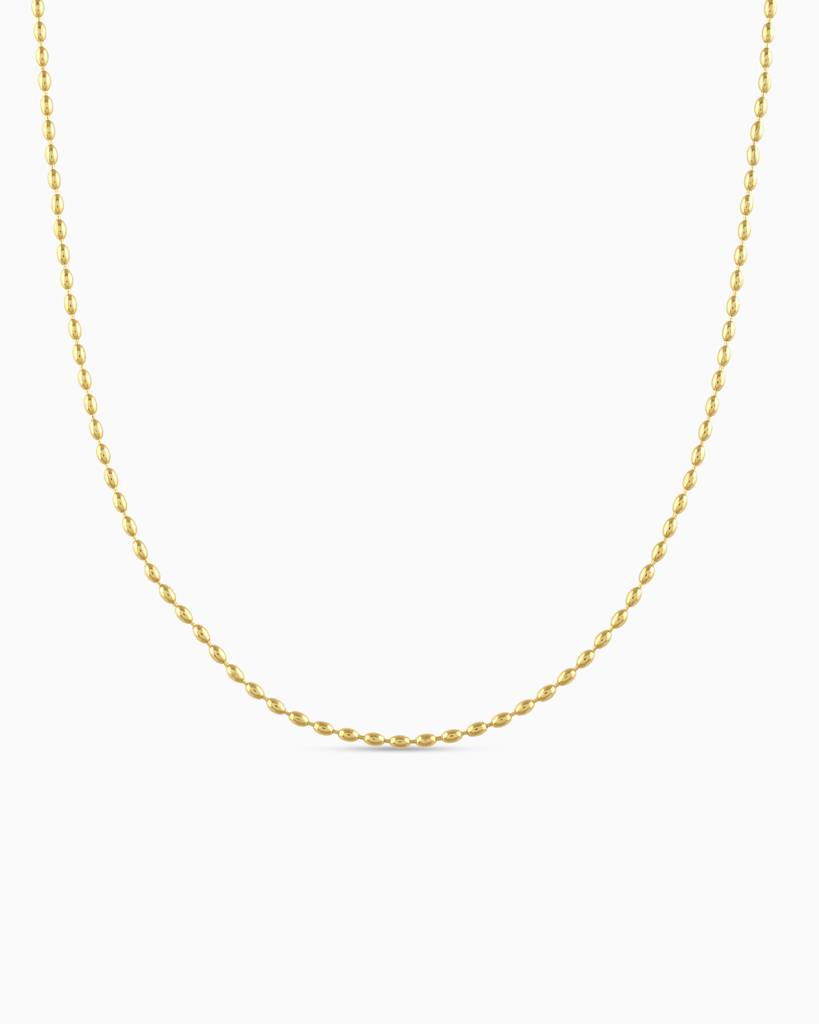 Pebble Line Chain: 925 Sterling Silver, Smooth Textured Links : TK-1501-N104-G00