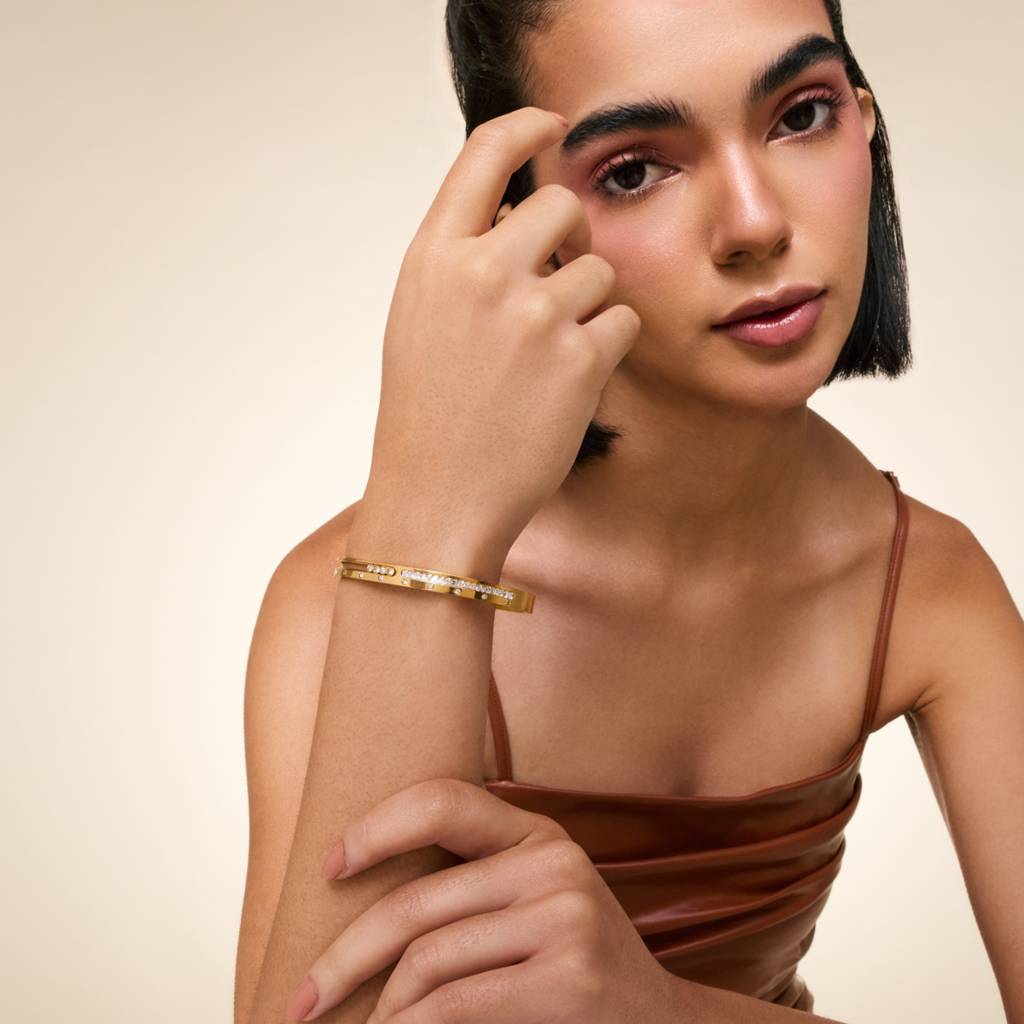 White - Plated Casual Wear Trendy Kada - 464296 : 464296