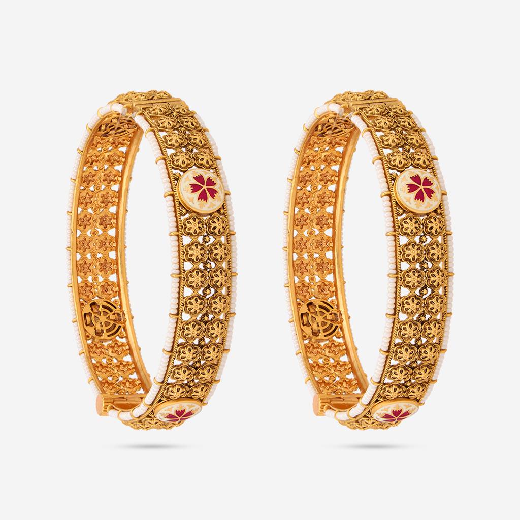 0 Gold - Plated Bridesmaid Antique Bangle 448962 : 448962