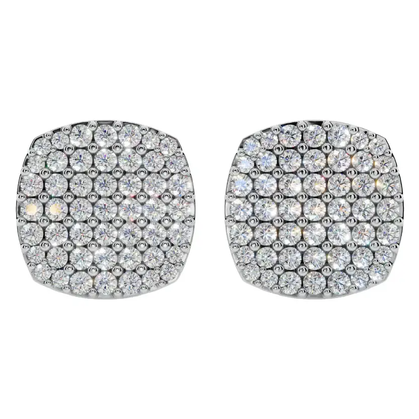 Cushira Ear Pure Silver Studs : VST-SLG-10-SL-W
