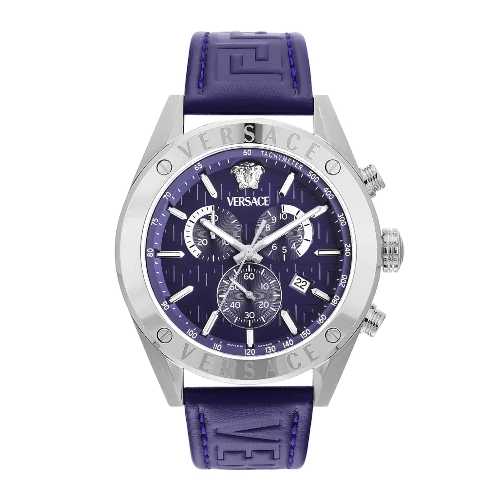 Versace Luxury 3 Hands 42 Mm Black Dial Men Analog Watch Vekka0125