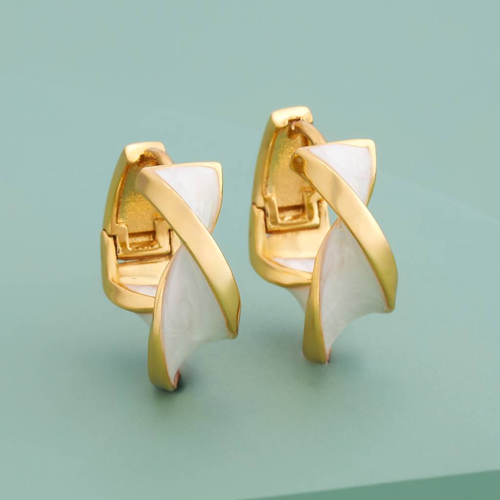 Gold - Plated Casual Wear Trendy Earring - 450576 : 450578