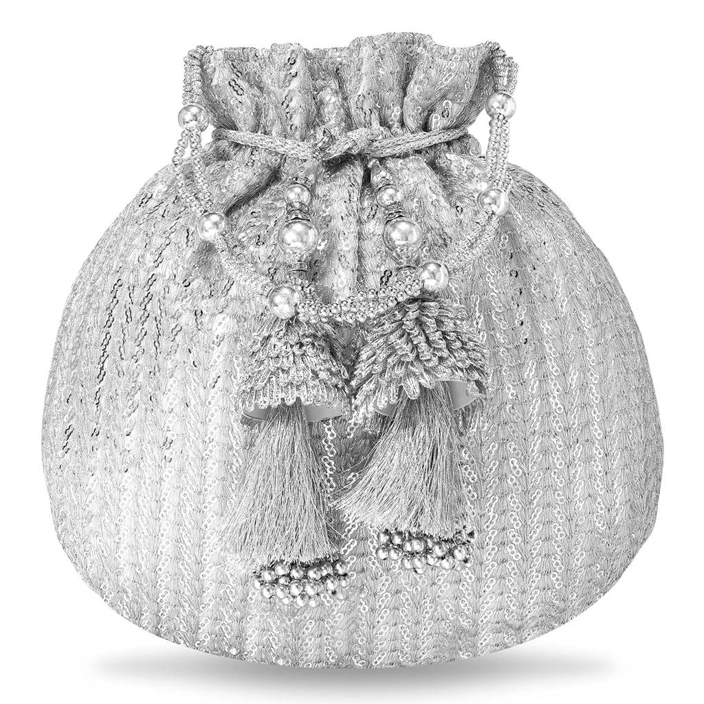 Potli Bags For Women Girls Evening Bag Clutch Ethnic Bride Purse With Drawstring (P07G) : P07S
