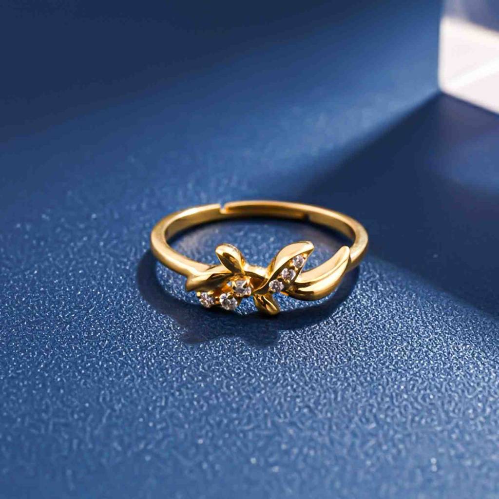 Silver Butterfly Motif Ring : ZLR-1116