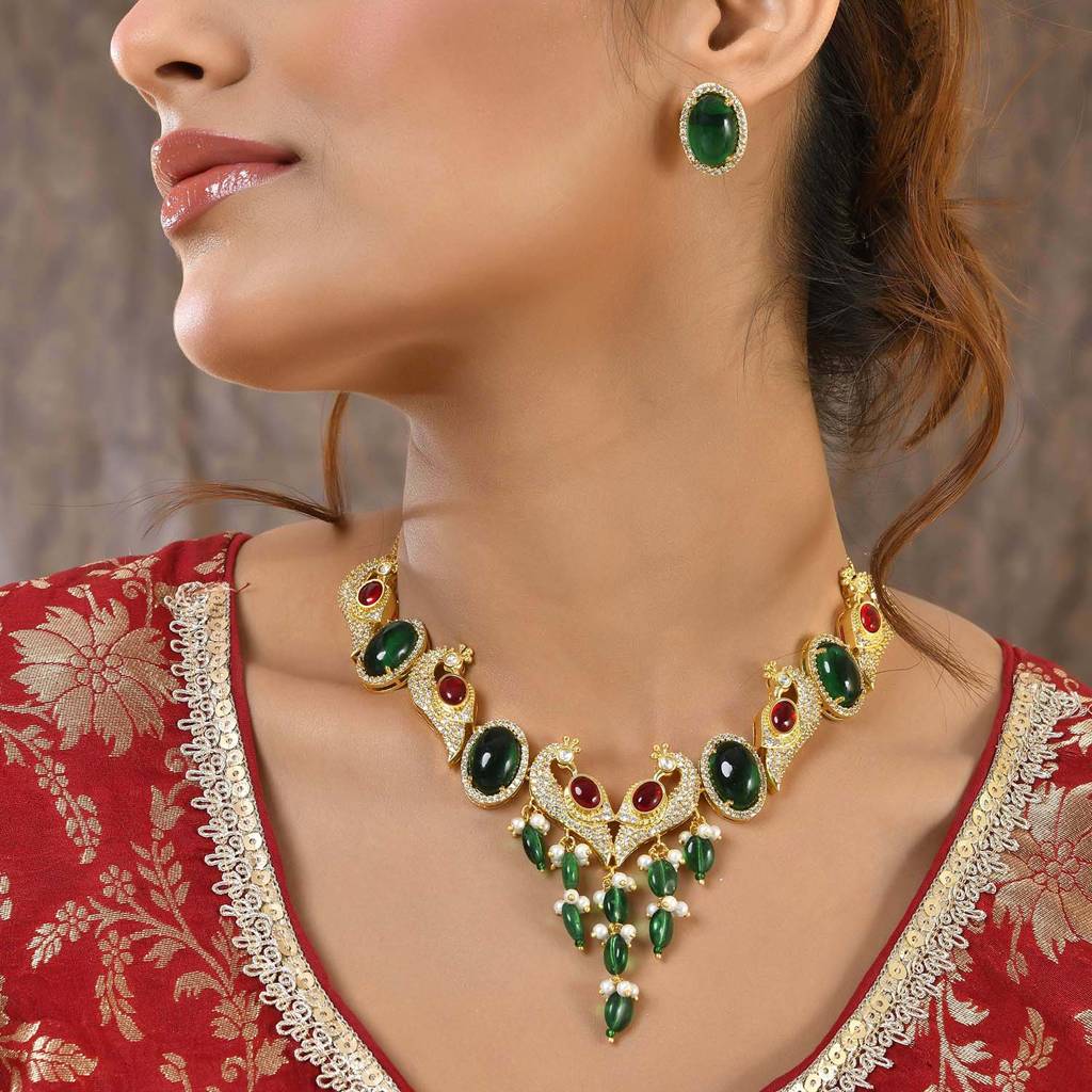 Panchhi Mayurika Necklace Set : 8905124548549