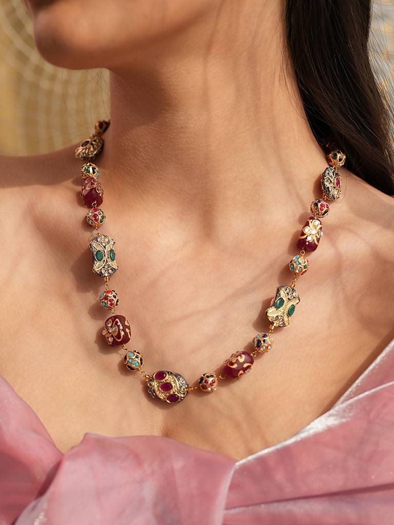 Sierra Quartz Stone Necklace : 245NCK24DR
