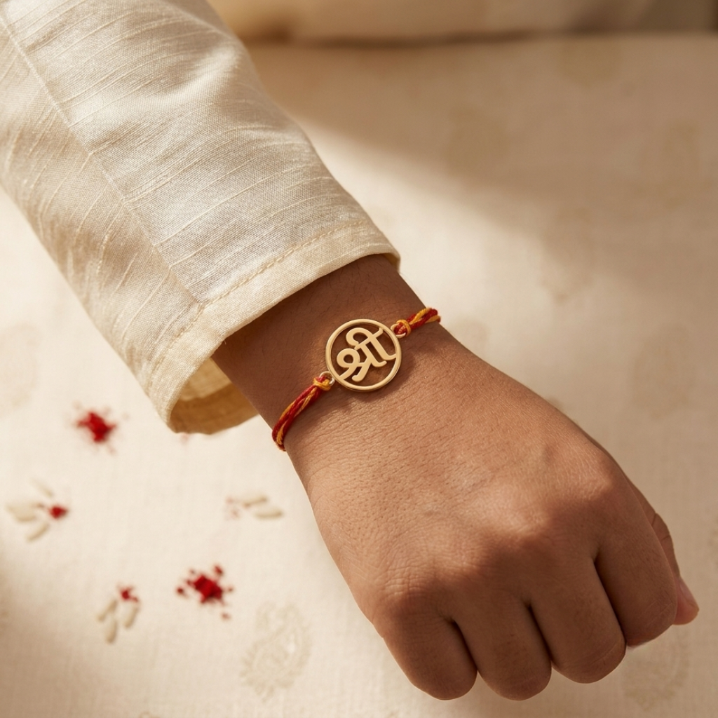 Shree 925 Sterling Silver Rakhi For Brother : RB-0004