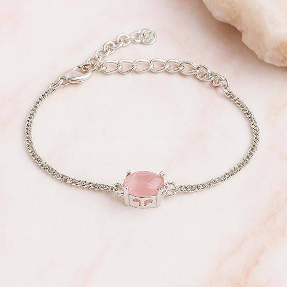 Rhodium  Ad Charm  Adjustable Bracelet : AD-124-IRMPBR