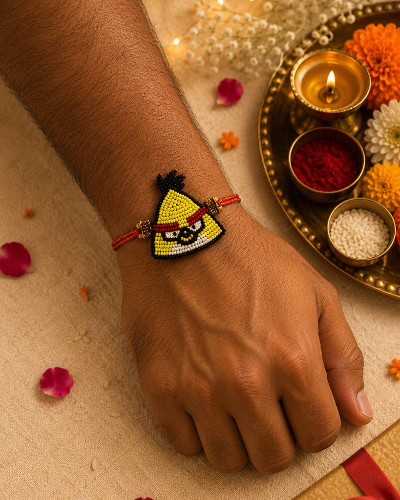 Yellow Angry Bird Rakhi : RH02