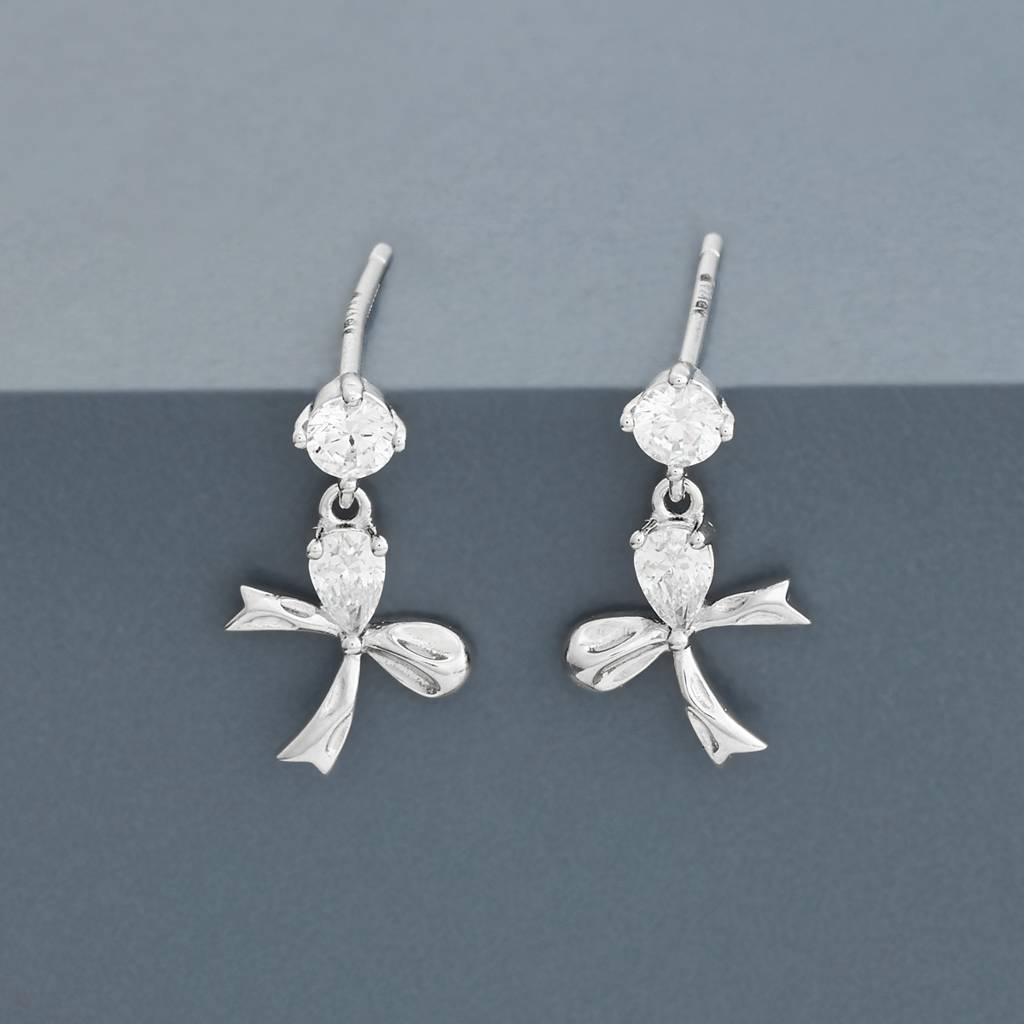 Office Wear Silver Earring - 465553 : 465554