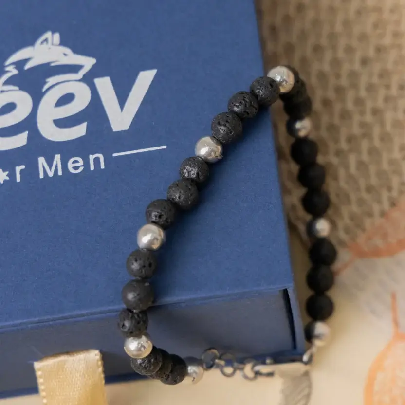 Lava Silver Bracelet : ZV-BRC-NAT-008