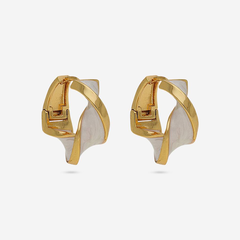 Gold - Plated Casual Wear Trendy Earring - 450576 : 450578