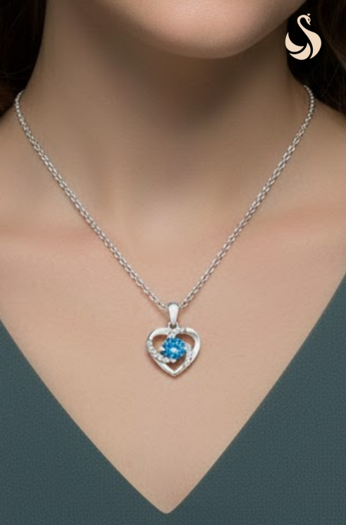 Heart Of The Sea Pendant With Chain : SIY-HEA-062