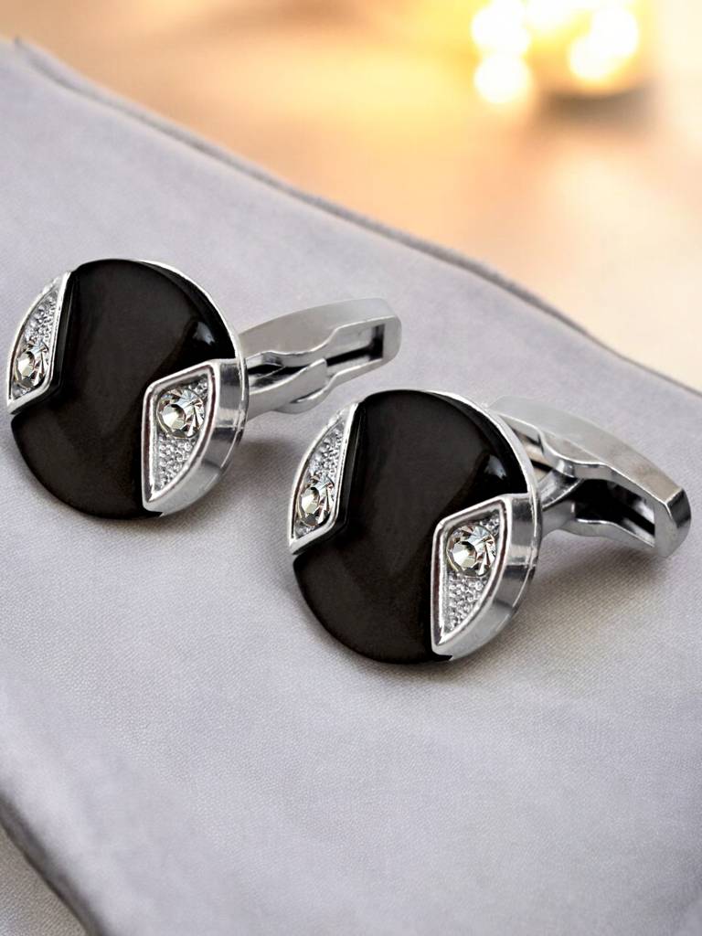 Men Jewellery Sleeve Button Cuff Shirt Button, Blazer Cufflinks Pair Set For Men. : 300-CHC4-1008B-BL-S