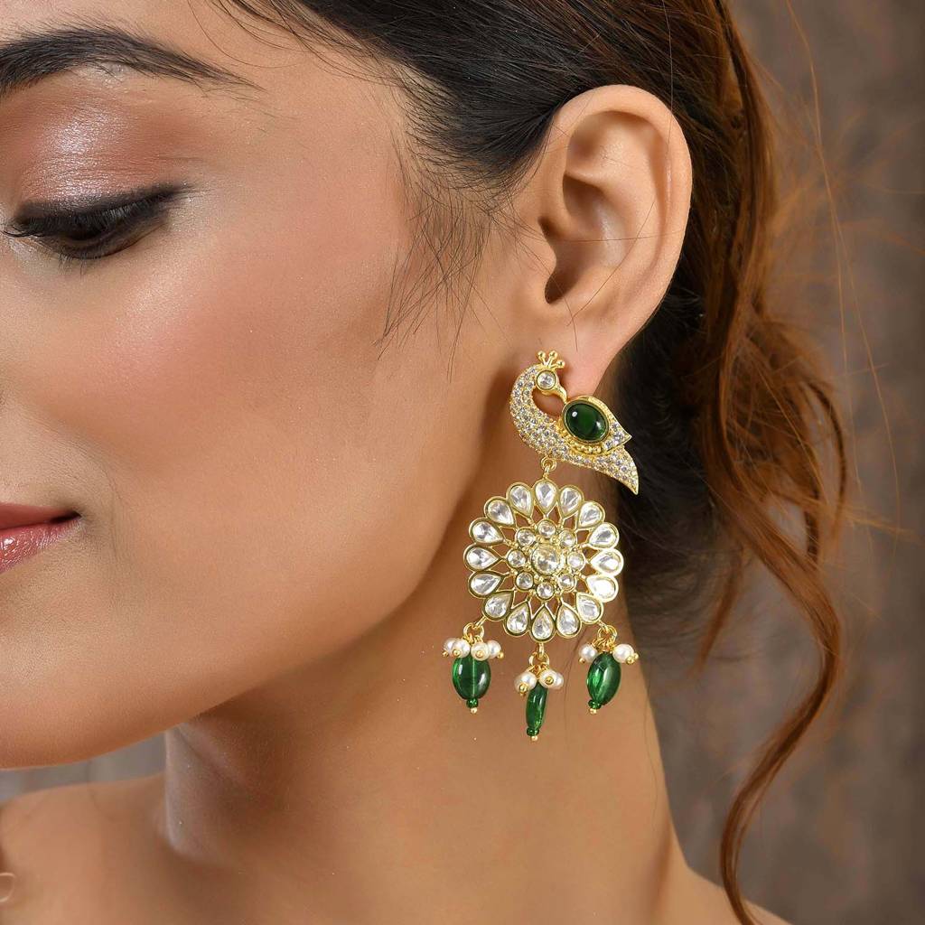 Panchhi Mayurika Dangler Earrings : 8905124548426