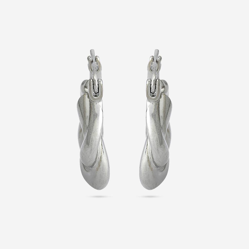 Rhodium - Plated Casual Wear Trendy Earring - 446574 : 446574