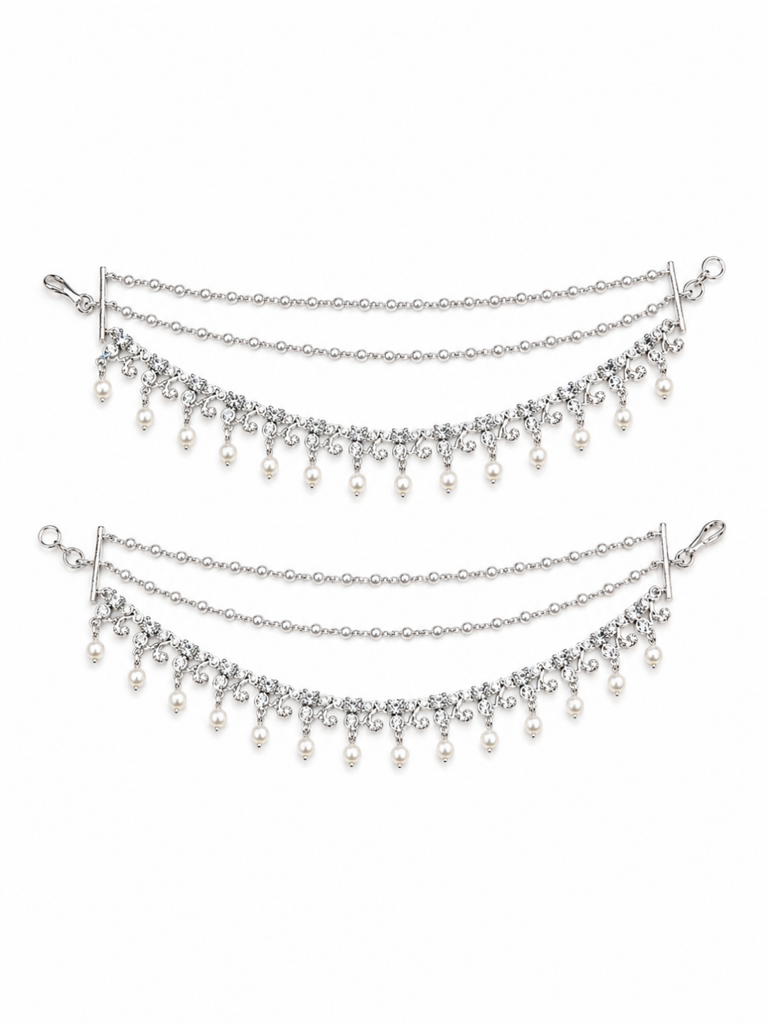 Samaira Zircon Diamond Earchains : YI24A1040H